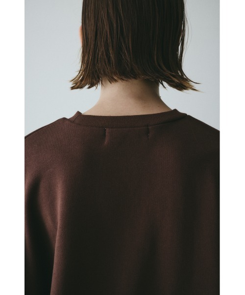 HeRIN.CYE（ヘリンドットサイ）の「Elbow patchi cut tops　　エルボーパッチカットトップス（スウェット・レディース・ブラック/ブラウン/グレー・FREE）」の11枚目の写真