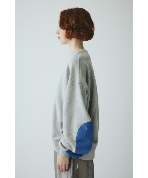 HeRIN.CYE（ヘリンドットサイ）の「Elbow patchi cut tops　　エルボーパッチカットトップス（スウェット・レディース・ブラック/ブラウン/グレー・FREE）」の19枚目の写真