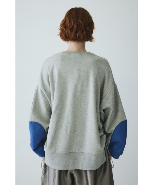 HeRIN.CYE（ヘリンドットサイ）の「Elbow patchi cut tops　　エルボーパッチカットトップス（スウェット・レディース・ブラック/ブラウン/グレー・FREE）」の20枚目の写真