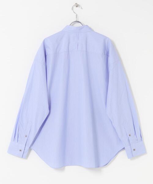 コットンストライプレギュラーシャツ（シャツ/ブラウス）｜かぐれ
