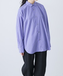 かぐれ | コットンストライプレギュラーシャツ(シャツ/ブラウス)