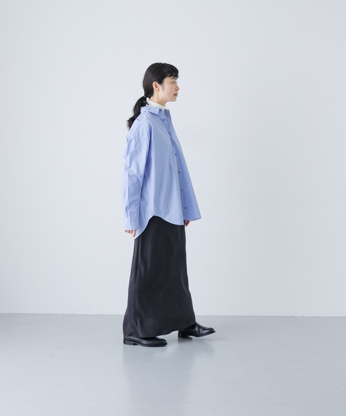 yuui　かぐれ　kagure コットンストライプレギュラーシャツ コットンストライプレギュラーシャツ（シャツ/ブラウス）｜かぐれ