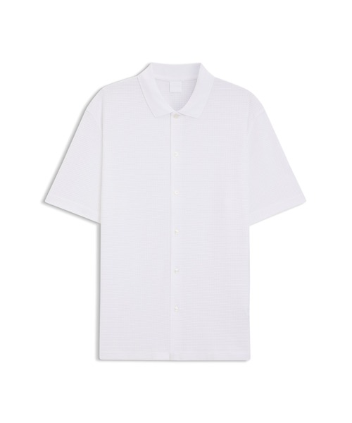 BOSS(ボス)の「レギュラーフィットシャツ コットンワッフル(ポロシャツ・メンズ・ホワイト・M/S/L/XL)」の5枚目の写真