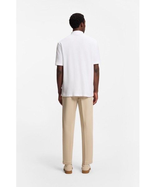 BOSS(ボス)の「レギュラーフィットシャツ コットンワッフル(ポロシャツ・メンズ・ホワイト・M/S/L/XL)」の4枚目の写真