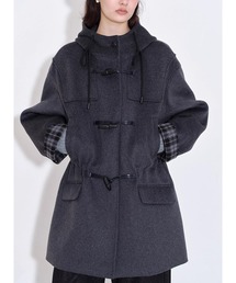 フード付き カーディガン ジャケット ニット」に該当するファッション