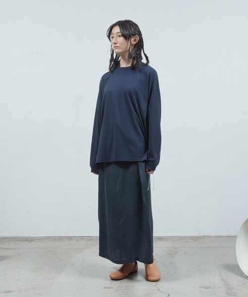 Dulcamara（ドゥルカマラ）の「ハンドステッチロンT（Tシャツ/カットソー・メンズ・オートミール/ネイビー/ブラック・0/1）」の9枚目の写真