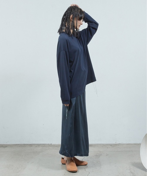 Dulcamara（ドゥルカマラ）の「ハンドステッチロンT（Tシャツ/カットソー・メンズ・オートミール/ネイビー/ブラック・0/1）」の10枚目の写真