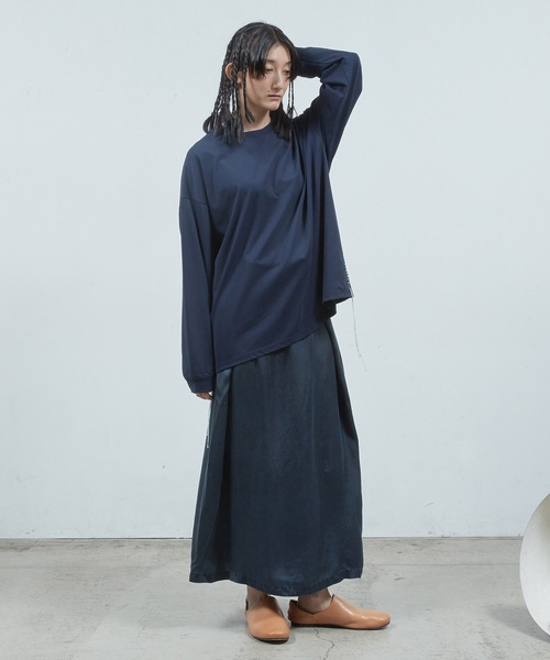 Dulcamara（ドゥルカマラ）の「ハンドステッチロンT（Tシャツ/カットソー・メンズ・オートミール/ネイビー/ブラック・0/1）」の11枚目の写真