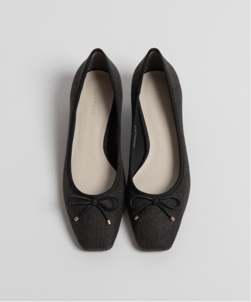 RANDA（ランダ）の「サステナブル スクエアトゥリボンパンプス（パンプス・レディース・アイボリー/ブラック・23/25.5/22.5/24/22/24.5/23.5）」の11枚目の写真