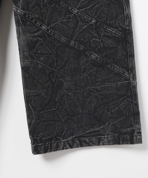 LAND MUSEUM（ランドミュージアム）の「LAND MUSEUM／ベルティングデニムデニム（デニムパンツ・メンズ・ブラック・MEDIUM/LARGE）」の12枚目の写真