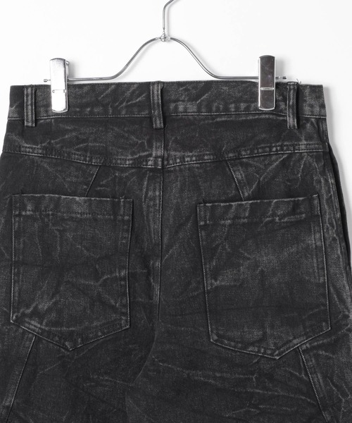 LAND MUSEUM（ランドミュージアム）の「LAND MUSEUM／ベルティングデニムデニム（デニムパンツ・メンズ・ブラック・MEDIUM/LARGE）」の13枚目の写真