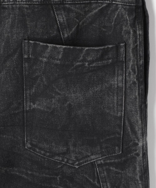 LAND MUSEUM（ランドミュージアム）の「LAND MUSEUM／ベルティングデニムデニム（デニムパンツ・メンズ・ブラック・MEDIUM/LARGE）」の14枚目の写真