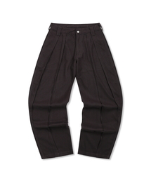 GLACK（グラック）の「GP150 スプリットワイドスラックス (ブラウン)（スラックス）」