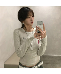 muahmuah（ムーアムーア）の「ヘンリーネックステッチ長袖Tシャツ[7色]（Tシャツ/カットソー）」