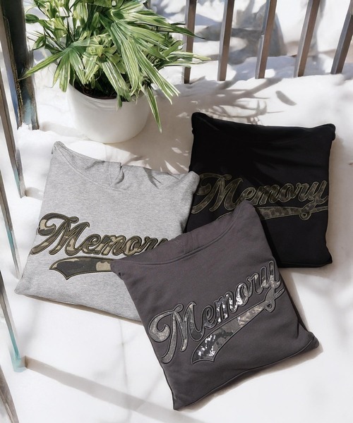#MEMORY(メモリー)の「【MEMORY】ベースボールロゴパーカー / Baseball Logo Hoodie(パーカー・メンズ・チャコールグレー/グレー/ブラック・S/L/M)」の4枚目の写真