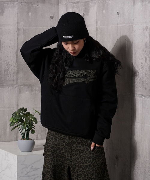 #MEMORY(メモリー)の「【MEMORY】ベースボールロゴパーカー / Baseball Logo Hoodie(パーカー・メンズ・チャコールグレー/グレー/ブラック・S/L/M)」の7枚目の写真