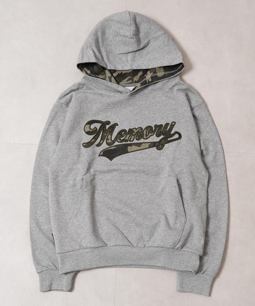 #MEMORY(メモリー)の「【MEMORY】ベースボールロゴパーカー / Baseball Logo Hoodie(パーカー・メンズ・チャコールグレー/グレー/ブラック・S/L/M)」の21枚目の写真