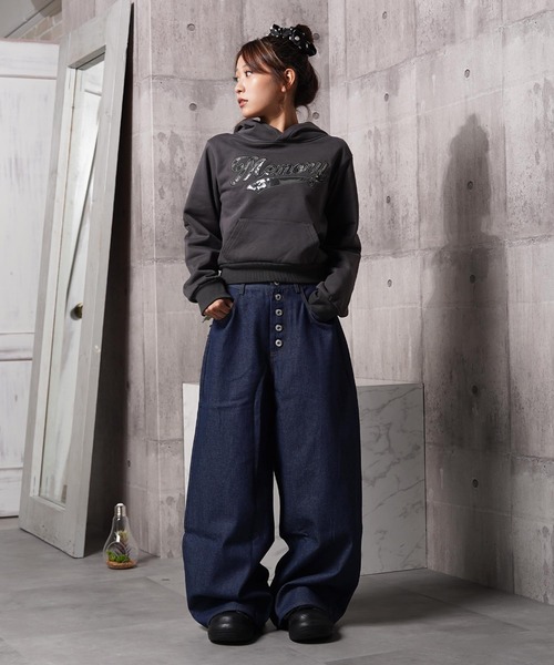 #MEMORY(メモリー)の「【MEMORY】ベースボールロゴパーカー / Baseball Logo Hoodie(パーカー・メンズ・チャコールグレー/グレー/ブラック・S/L/M)」の16枚目の写真