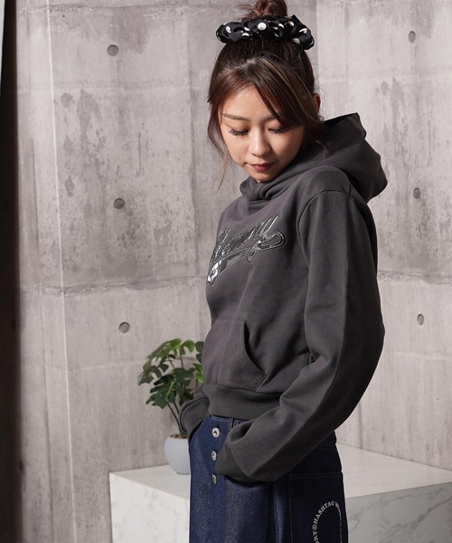 #MEMORY(メモリー)の「【MEMORY】ベースボールロゴパーカー / Baseball Logo Hoodie(パーカー・メンズ・チャコールグレー/グレー/ブラック・S/L/M)」の17枚目の写真