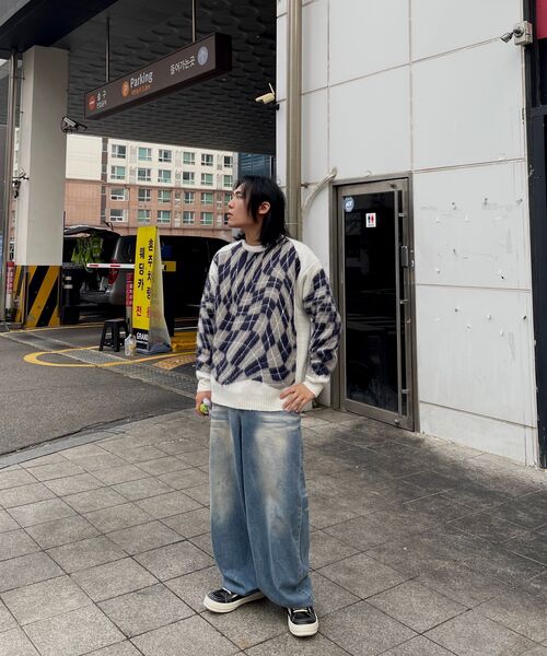 MUSINSA STANDARD（ムシンサスタンダード）の「スーピマリラックスドクルーネック長袖Tシャツ[クリーム]（Tシャツ/カットソー・メンズ・その他・XX-LARGE/XXX-LARGE/LARGE/MEDIUM/SMALL/X-LARGE）」の8枚目の写真