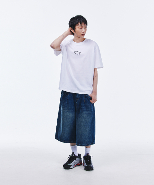 SCALLYWAG（スカリーワグ）の「ビッグバermudaデニムショーツ[インディゴ]（その他パンツ・レディース・その他・SMALL/MEDIUM/LARGE/X-LARGE）」の4枚目の写真