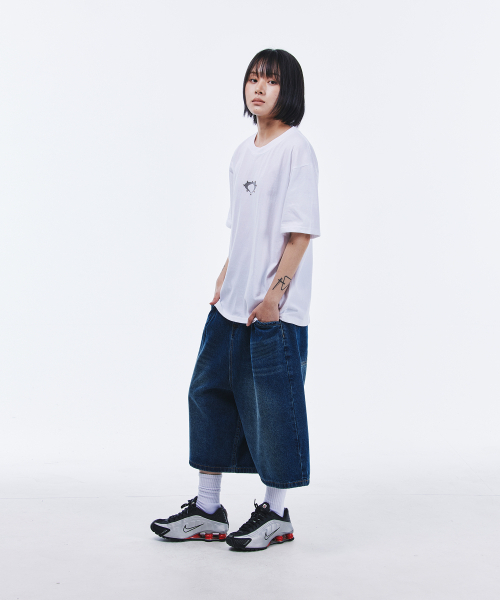 SCALLYWAG（スカリーワグ）の「ビッグバermudaデニムショーツ[インディゴ]（その他パンツ・レディース・その他・SMALL/MEDIUM/LARGE/X-LARGE）」の9枚目の写真