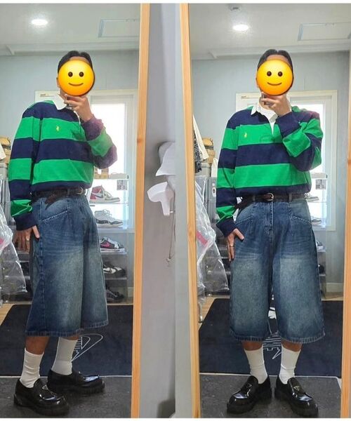 SCALLYWAG（スカリーワグ）の「ビッグバermudaデニムショーツ[インディゴ]（その他パンツ・レディース・その他・SMALL/MEDIUM/LARGE/X-LARGE）」の16枚目の写真