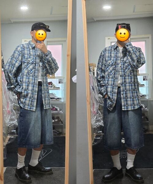 SCALLYWAG（スカリーワグ）の「ビッグバermudaデニムショーツ[インディゴ]（その他パンツ・レディース・その他・SMALL/MEDIUM/LARGE/X-LARGE）」の17枚目の写真