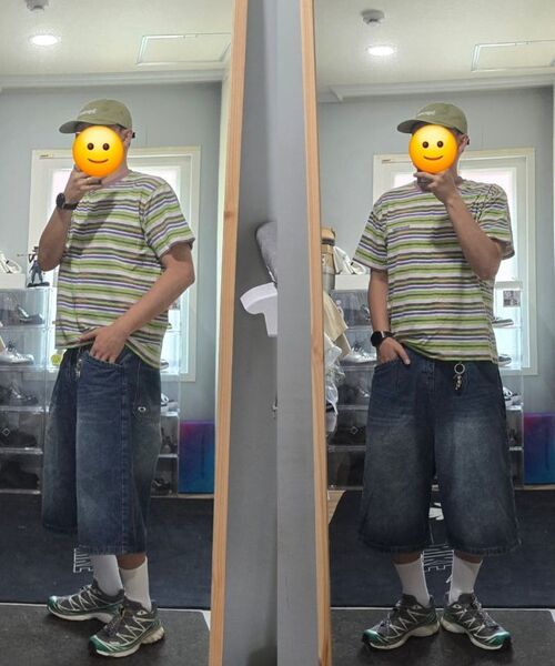 SCALLYWAG（スカリーワグ）の「ビッグバermudaデニムショーツ[インディゴ]（その他パンツ・レディース・その他・SMALL/MEDIUM/LARGE/X-LARGE）」の18枚目の写真