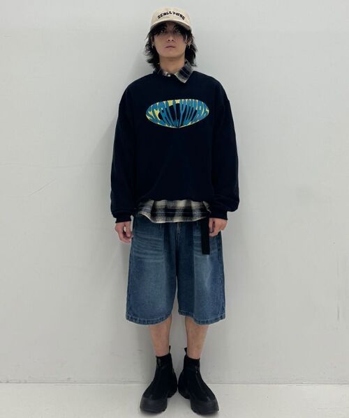 SCALLYWAG（スカリーワグ）の「ビッグバermudaデニムショーツ[インディゴ]（その他パンツ・レディース・その他・SMALL/MEDIUM/LARGE/X-LARGE）」の21枚目の写真