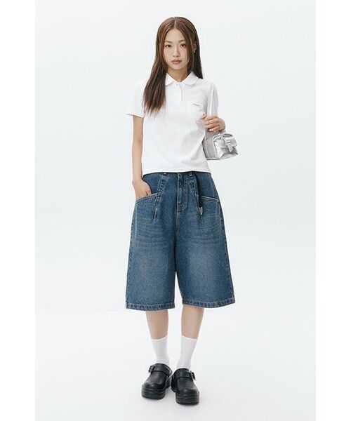 SCALLYWAG（スカリーワグ）の「ビッグバermudaデニムショーツ[インディゴ]（その他パンツ・レディース・その他・SMALL/MEDIUM/LARGE/X-LARGE）」の10枚目の写真