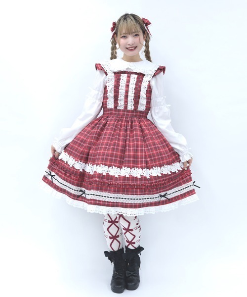 タータンチェックジャンスカ（ワンピース）｜Chalmiere（シャ