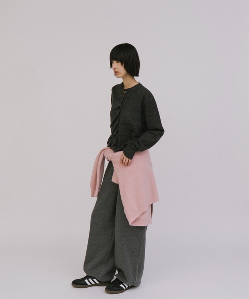 duei(デュイ)の「裏起毛ルーズスウェットパンツ(スウェットパンツ・レディース・チャコールグレー/アイボリー・FREE)」の14枚目の写真