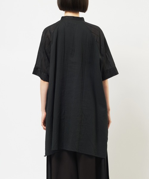 gomme(ゴム)の「ガーゼスカーフシャツ(シャツ/ブラウス・レディース・ホワイト/ブラック・MEDIUM)」の15枚目の写真