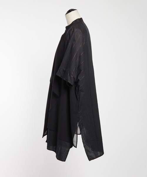 gomme(ゴム)の「ガーゼスカーフシャツ(シャツ/ブラウス・レディース・ホワイト/ブラック・MEDIUM)」の17枚目の写真