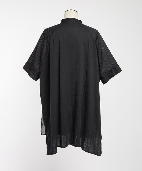 gomme(ゴム)の「ガーゼスカーフシャツ(シャツ/ブラウス・レディース・ホワイト/ブラック・MEDIUM)」の18枚目の写真