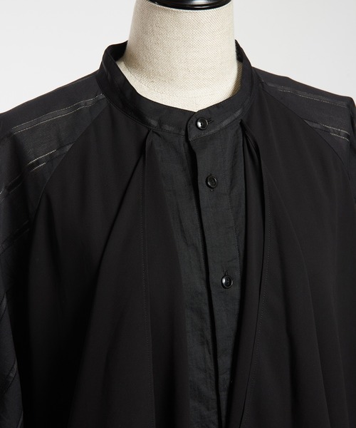 gomme(ゴム)の「ガーゼスカーフシャツ(シャツ/ブラウス・レディース・ホワイト/ブラック・MEDIUM)」の19枚目の写真