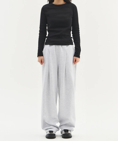XERO（ゼロ）の「ディープワンタックスウェットパンツ [ホワイトグレー]（スウェットパンツ・メンズ・その他・SMALL/MEDIUM/LARGE/X-LARGE/FREE/X-SMALL）」の4枚目の写真