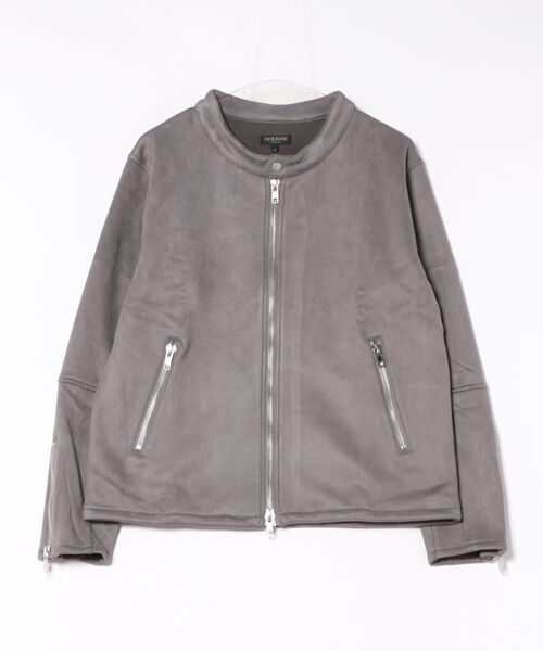 JACKROSE（ジャックローズ）の「JE ﾌｪｲｸｽｴｰﾄﾞ ｼﾝｸﾞﾙﾗｲﾀﾞｰｽ（ライダースジャケット・メンズ・ブラック/グレー/ライトベージュ・M/L/XL）」の20枚目の写真