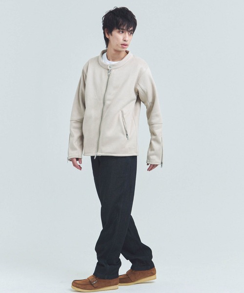 JACKROSE（ジャックローズ）の「JE ﾌｪｲｸｽｴｰﾄﾞ ｼﾝｸﾞﾙﾗｲﾀﾞｰｽ（ライダースジャケット・メンズ・ブラック/グレー/ライトベージュ・M/L/XL）」の15枚目の写真