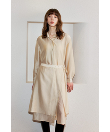 BRILLEMONTHS（ブリルモンス）の「Tencel Layered Wrap Dress [Beige]（ワンピース）」