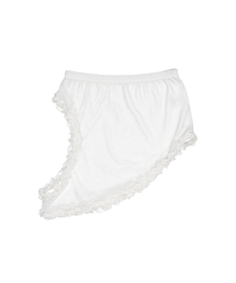 FRILL SIDE WHOLE SK / WHITE