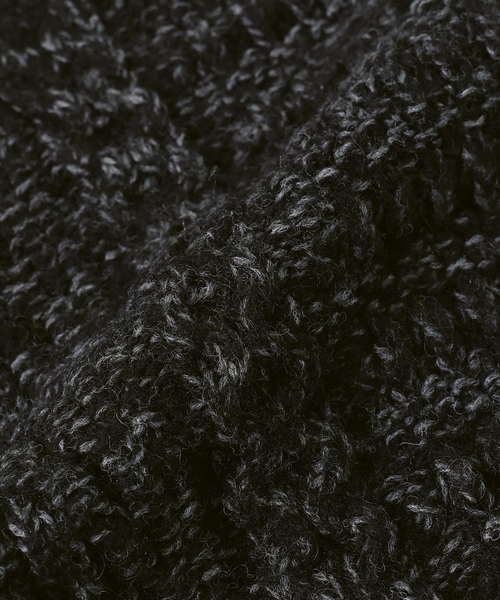 Yonetomi（ヨネトミ）の「米富繊維 / Yonetomi 別注 アラン セーター（ニット/セーター・メンズ・ブラウン/チャコールグレー・LARGE/MEDIUM）」の8枚目の写真