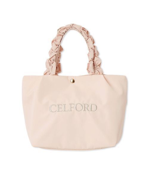 CELFORD（セルフォード）の「【プリュム】フリルラメ刺繍トートバッグ（small）（トートバッグ・レディース・アイボリー/ネイビー/ライトグレー/ライトピンク/ブラック・F）」の5枚目の写真