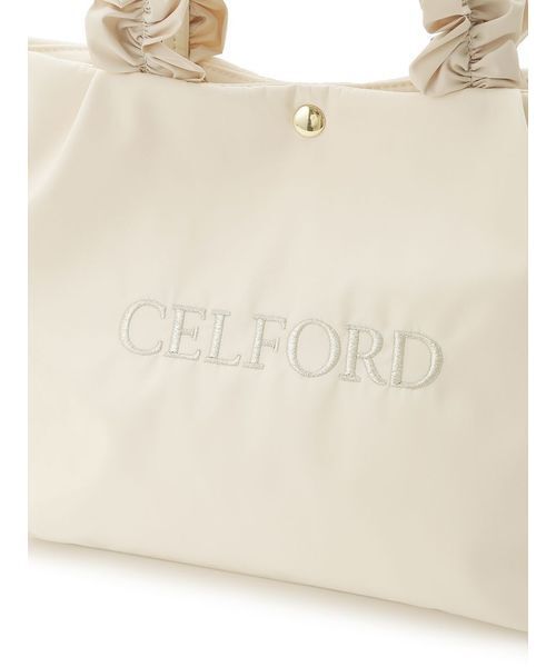 CELFORD（セルフォード）の「【プリュム】フリルラメ刺繍トートバッグ（small）（トートバッグ・レディース・アイボリー/ネイビー/ライトグレー/ライトピンク/ブラック・F）」の14枚目の写真
