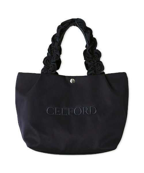 CELFORD（セルフォード）の「【プリュム】フリルラメ刺繍トートバッグ（small）（トートバッグ・レディース・アイボリー/ネイビー/ライトグレー/ライトピンク/ブラック・F）」の4枚目の写真