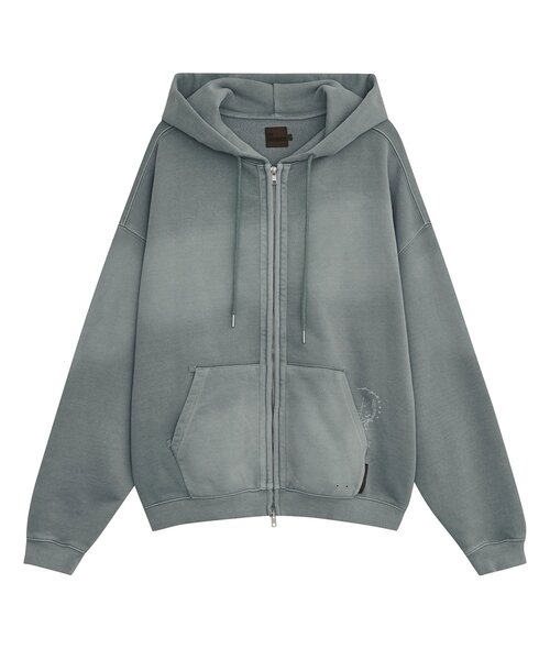 DEFGARMENTS(デフグラメンツ)の「【DEFGARMENTS】PIG BRUSHED HOOD ZIPUP(パーカー・レディース・カーキ/チャコールグレー/ブルー系その他・LARGE/SMALL)」の3枚目の写真
