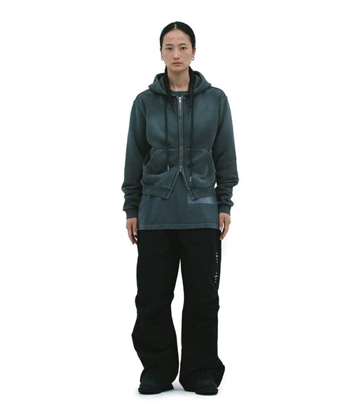 DEFGARMENTS(デフグラメンツ)の「【DEFGARMENTS】PIG BRUSHED HOOD ZIPUP(パーカー・レディース・カーキ/チャコールグレー/ブルー系その他・LARGE/SMALL)」の6枚目の写真