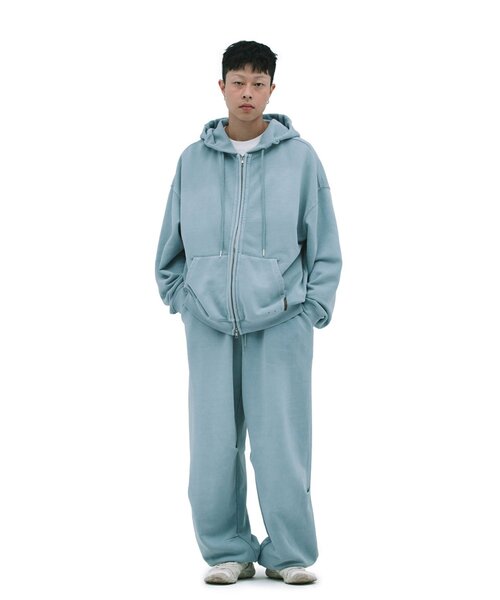 DEFGARMENTS(デフグラメンツ)の「【DEFGARMENTS】PIG BRUSHED HOOD ZIPUP(パーカー・レディース・カーキ/チャコールグレー/ブルー系その他・LARGE/SMALL)」の15枚目の写真
