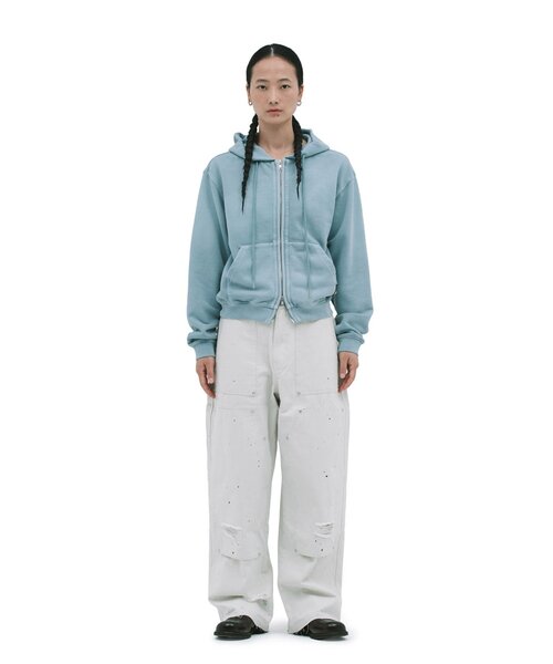 DEFGARMENTS(デフグラメンツ)の「【DEFGARMENTS】PIG BRUSHED HOOD ZIPUP(パーカー・レディース・カーキ/チャコールグレー/ブルー系その他・LARGE/SMALL)」の17枚目の写真